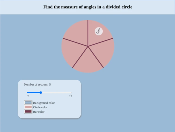 screenshot of an angle finding app